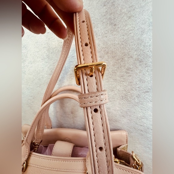 Tory Burch Duet Chain Convertible Satchel Shoulder Strap Hand Bag Purse Pink EUC - Picture 6 of 16